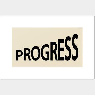 Progress 3making progress artistic typography design Posters and Art